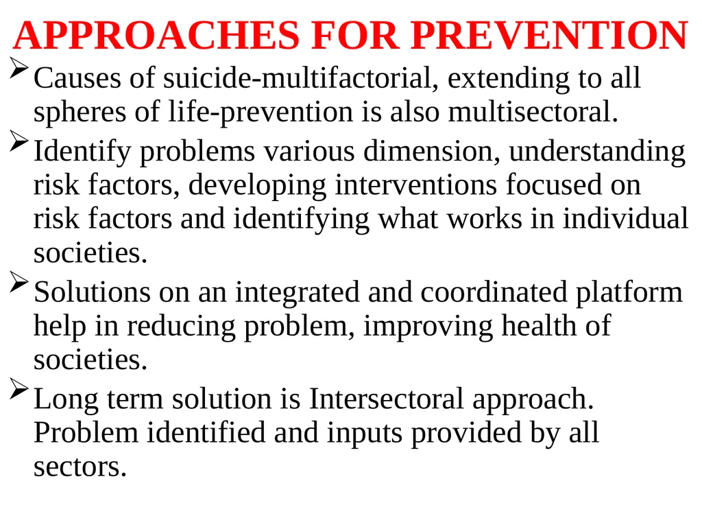EPIDEMIOLOGY AND PREVENTION OF STRESS AND SUCIDE - slide 44 of 49