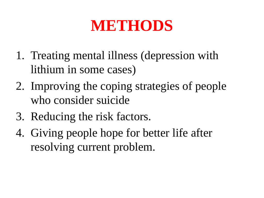EPIDEMIOLOGY AND PREVENTION OF STRESS AND SUCIDE - slide 35 of 49