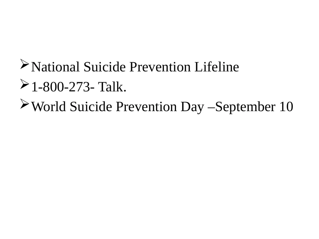 EPIDEMIOLOGY AND PREVENTION OF STRESS AND SUCIDE - slide 49 of 49