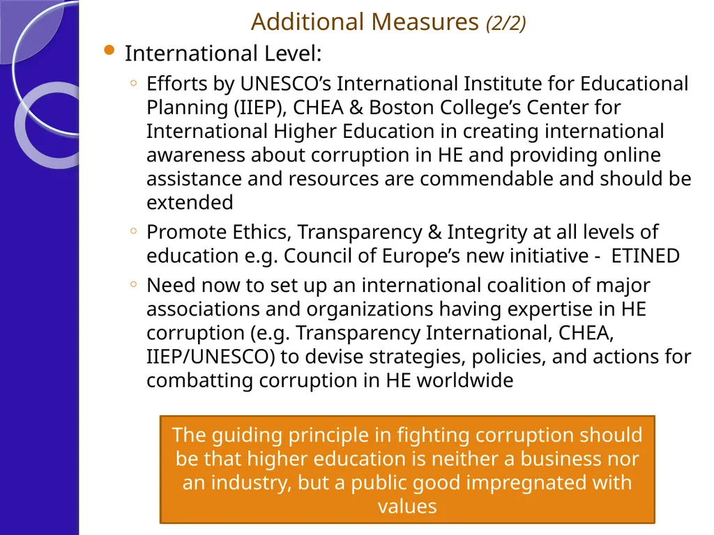 CHEA International Quality Group (CIQG) Quality - slide 13 of 14