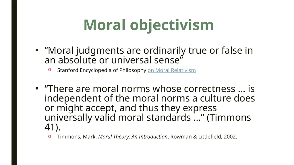 Moral Relativism: Overview & Discussion PHIL 102, - slide 5 of 10
