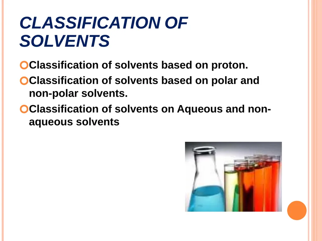 NON AQUEOUS SOLVENTS Dr. PRINCY K.G. ASSOCIATE - slide 3 of 29