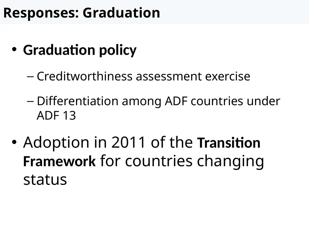 Recent changes in the debt sustainability - slide 12 of 18
