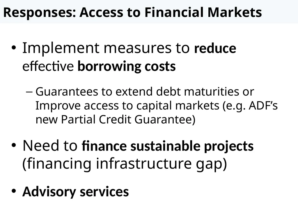 Recent changes in the debt sustainability - slide 11 of 18