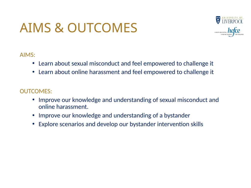 CHANGING CAMPUS CULTURE BYSTANDER INTERVENTION - slide 3 of 23