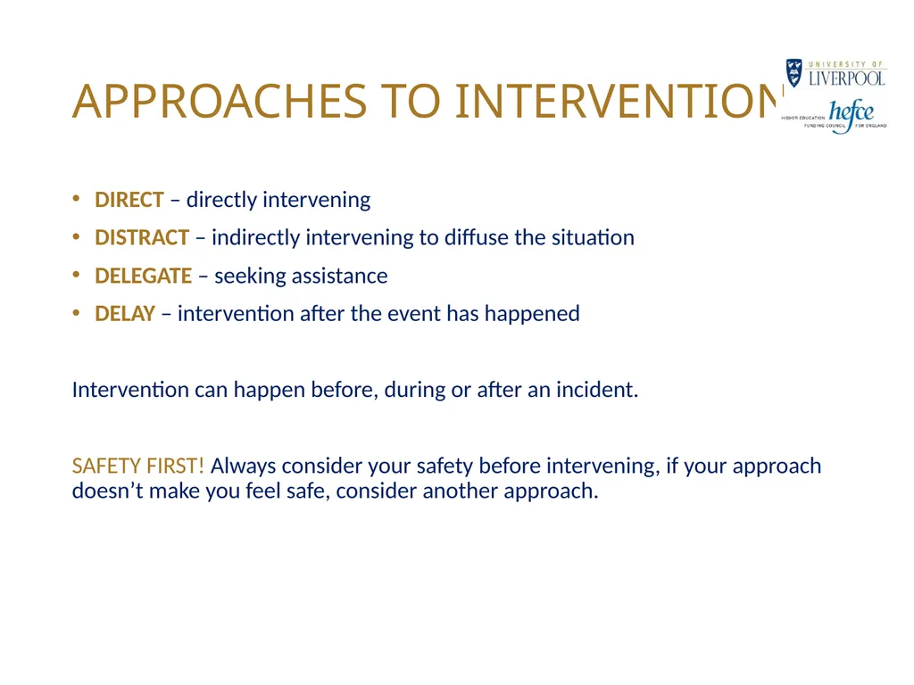 CHANGING CAMPUS CULTURE BYSTANDER INTERVENTION - slide 12 of 23