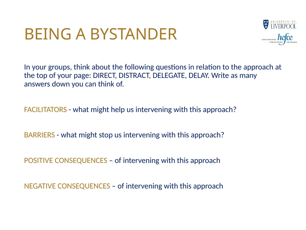 CHANGING CAMPUS CULTURE BYSTANDER INTERVENTION - slide 13 of 23