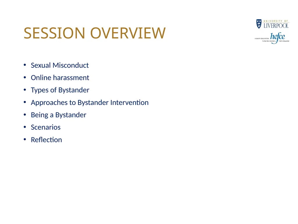 CHANGING CAMPUS CULTURE BYSTANDER INTERVENTION - slide 4 of 23