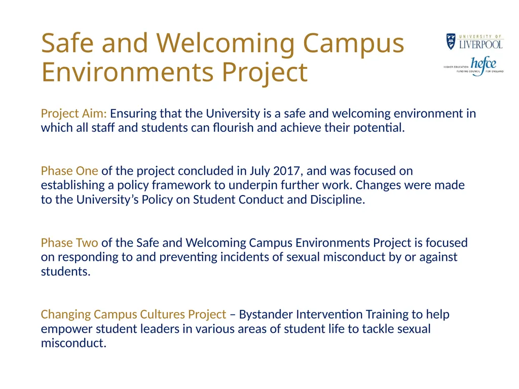 CHANGING CAMPUS CULTURE BYSTANDER INTERVENTION - slide 7 of 23