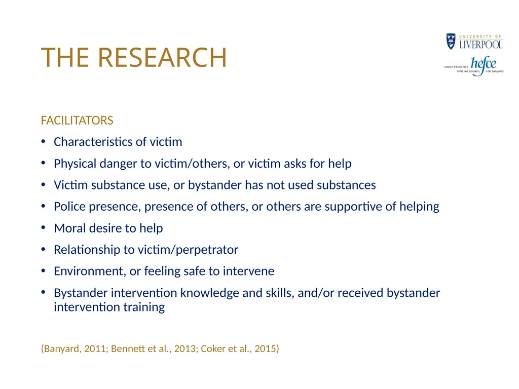CHANGING CAMPUS CULTURE BYSTANDER INTERVENTION - slide 14 of 23