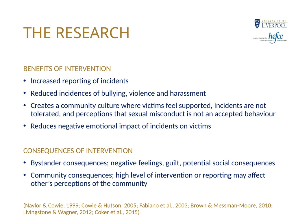 CHANGING CAMPUS CULTURE BYSTANDER INTERVENTION - slide 16 of 23