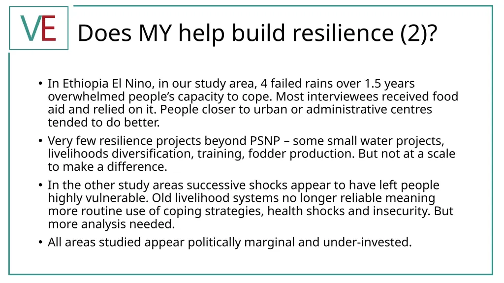 Draft findings VFM of MY Valid Evaluations LS & - slide 8 of 8