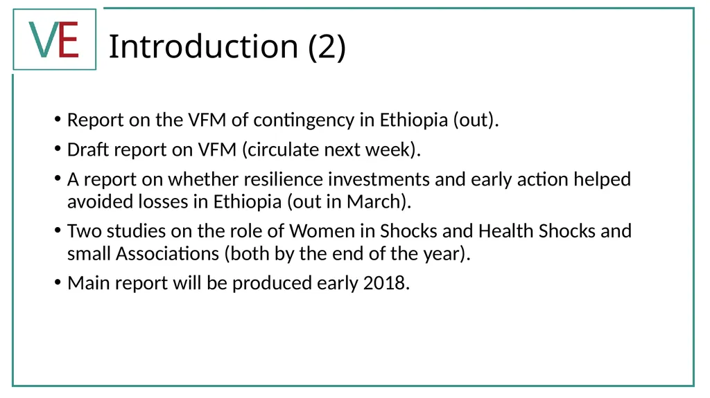Draft findings VFM of MY Valid Evaluations LS & - slide 3 of 8