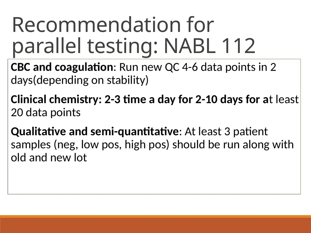 New Lot QC Parallel testing Labs for Life Project - slide 14 of 17