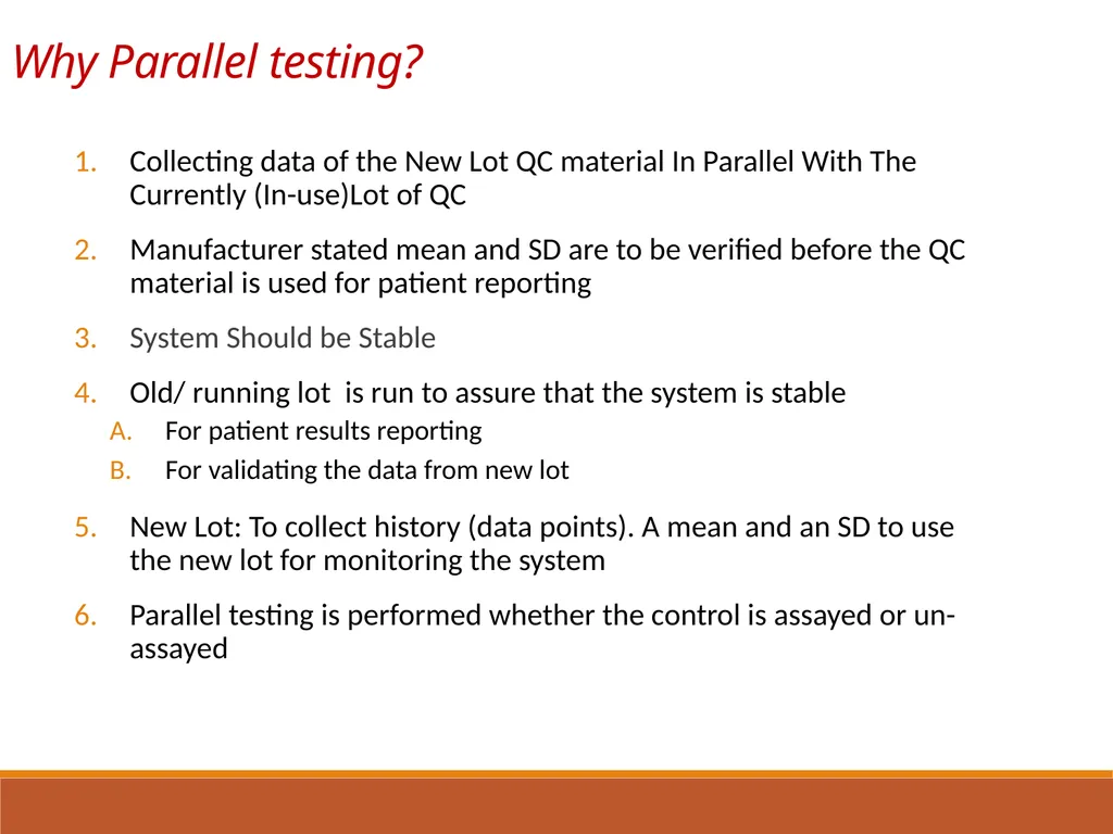 New Lot QC Parallel testing Labs for Life Project - slide 8 of 17