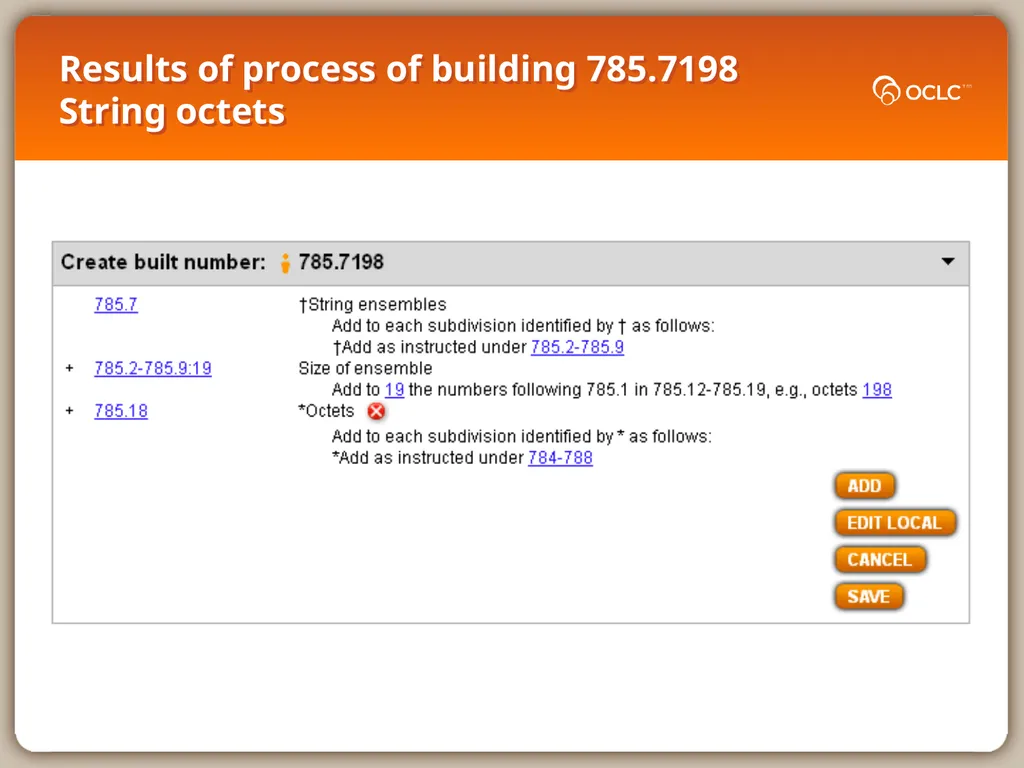 WebDewey Number Building Internal table examples - slide 10 of 18