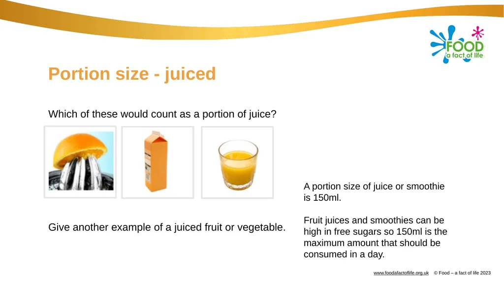 5 a day - What counts and what is a - slide 8 of 14