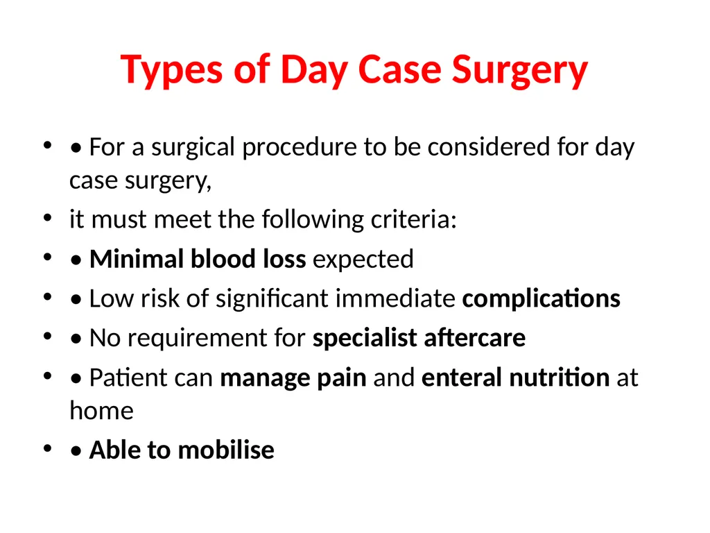 Day Case Surgery Dr. Adel Al-Najjar Consultant - slide 6 of 9
