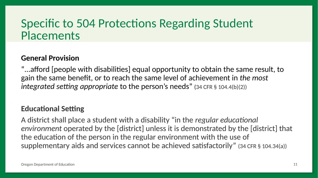 SB 819: Abbreviated School Day Program Placement - slide 11 of 32