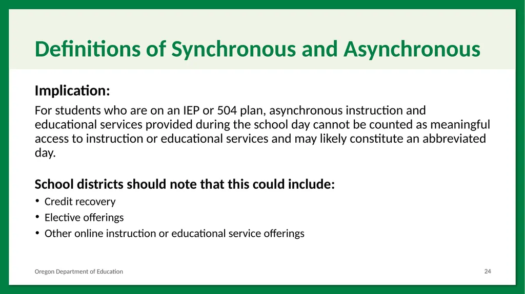 SB 819: Abbreviated School Day Program Placement - slide 24 of 32
