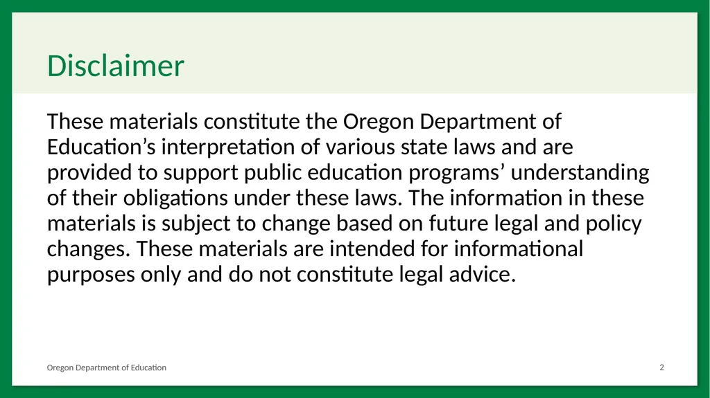 SB 819: Abbreviated School Day Program Placement - slide 2 of 32