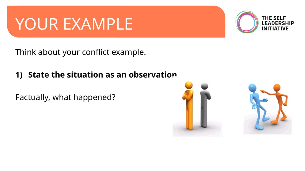 CONFLICT RESOLUTION: USING NON-VIOLENT - slide 10 of 22