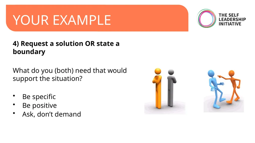 CONFLICT RESOLUTION: USING NON-VIOLENT - slide 17 of 22