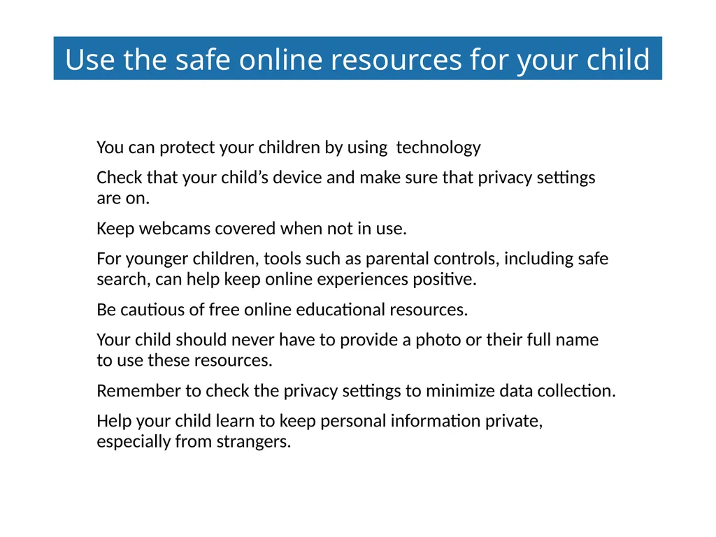 Ways you can help keep your children safe online - slide 3 of 8
