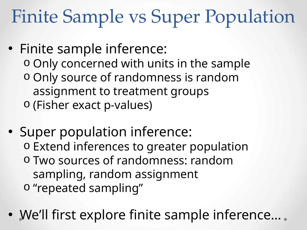 Inference: Neyman’s Repeated Sampling STA 320 - slide 12 of 39