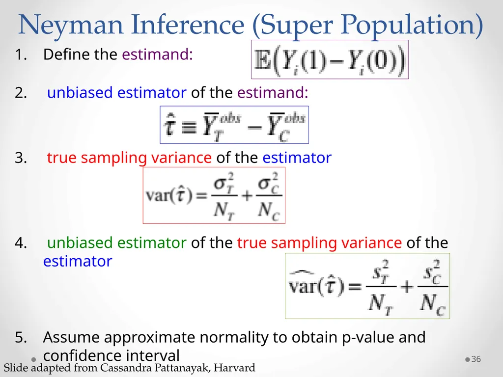 Inference: Neyman’s Repeated Sampling STA 320 - slide 36 of 39
