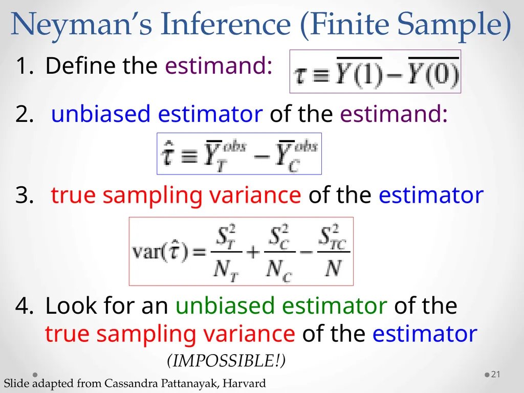 Inference: Neyman’s Repeated Sampling STA 320 - slide 21 of 39
