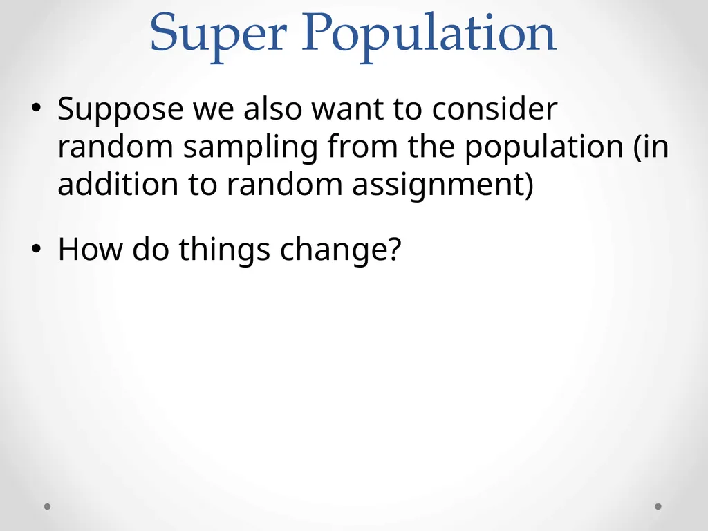 Inference: Neyman’s Repeated Sampling STA 320 - slide 35 of 39