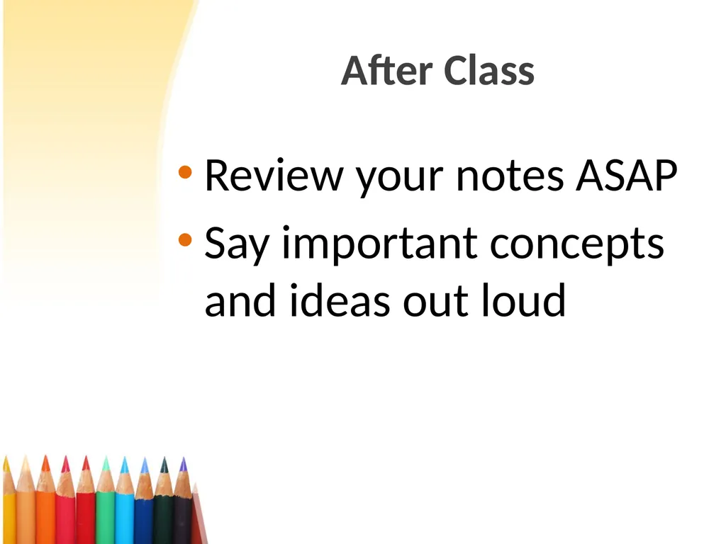 Note Taking Skills University Advising Services - slide 24 of 27
