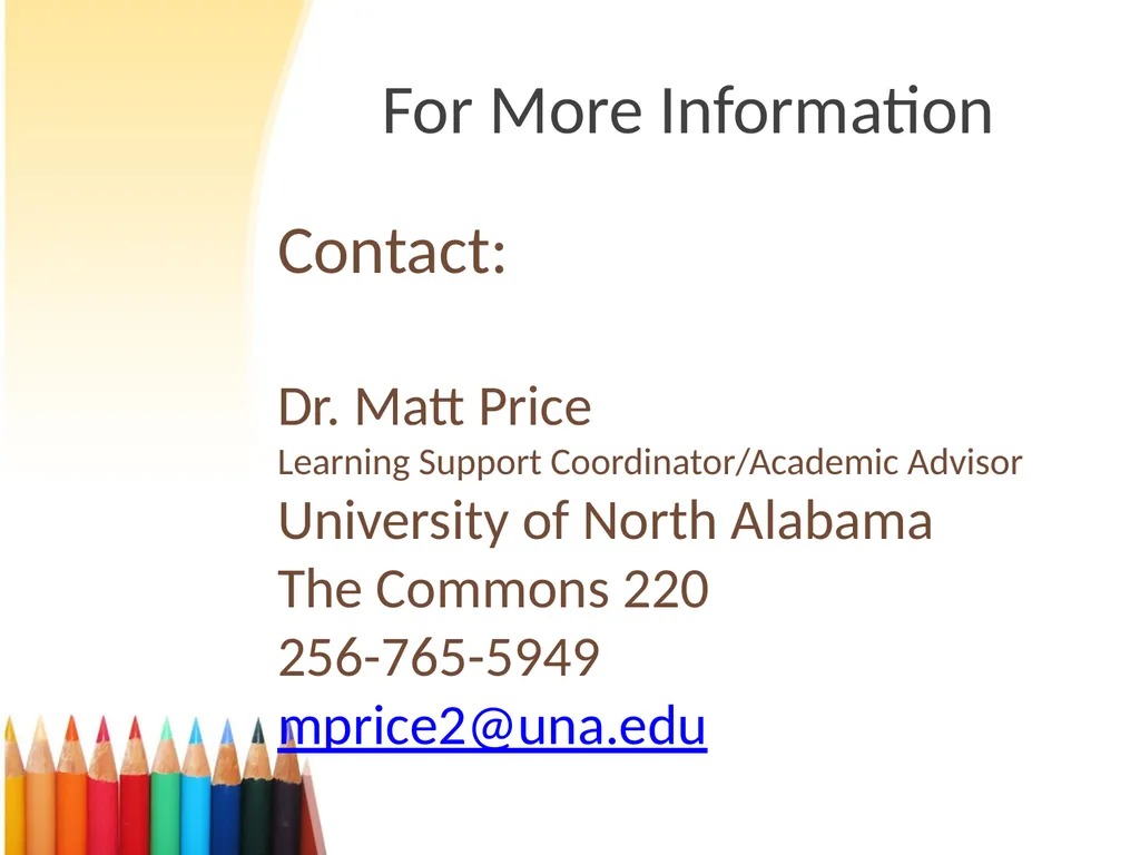 Note Taking Skills University Advising Services - slide 27 of 27