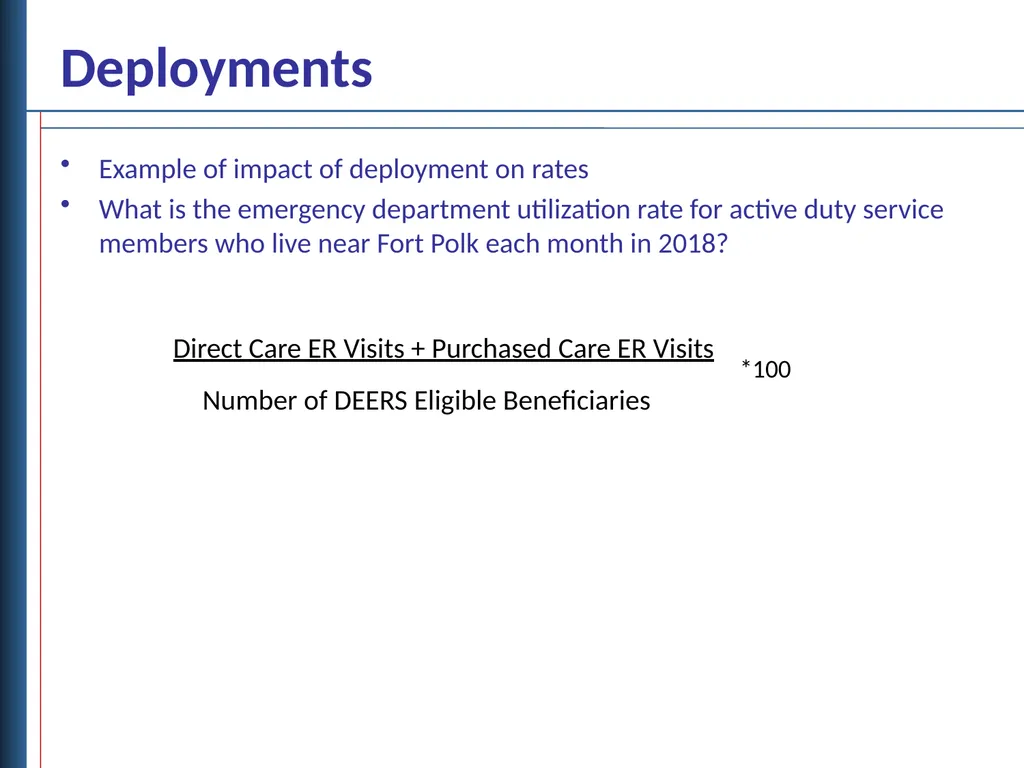 Deployment and Separation Data Objectives - slide 9 of 18
