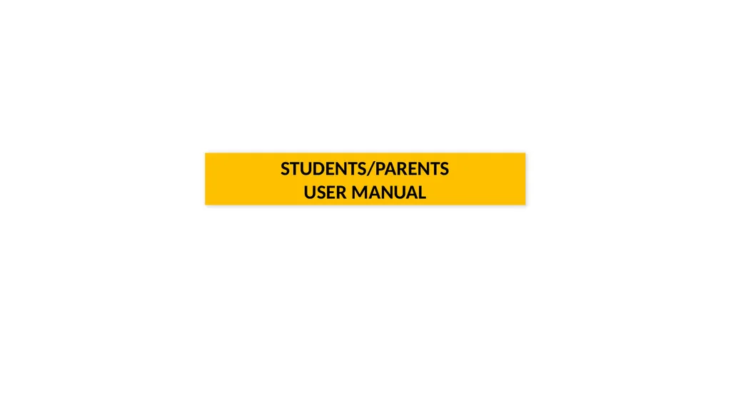 STUDENTS/PARENTS USER MANUAL Select the Instance: - slide 1 of 17