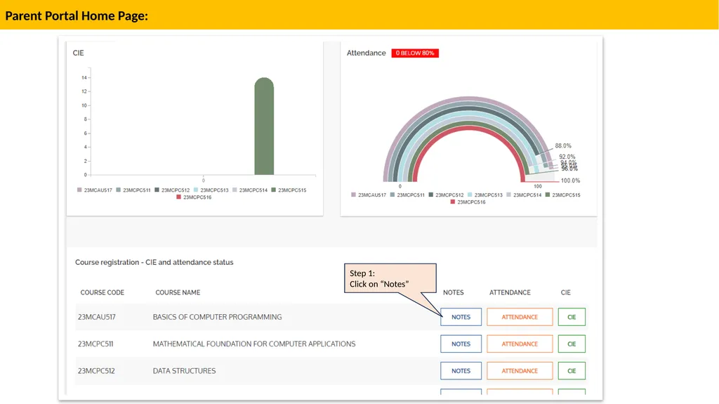 STUDENTS/PARENTS USER MANUAL Select the Instance: - slide 9 of 17