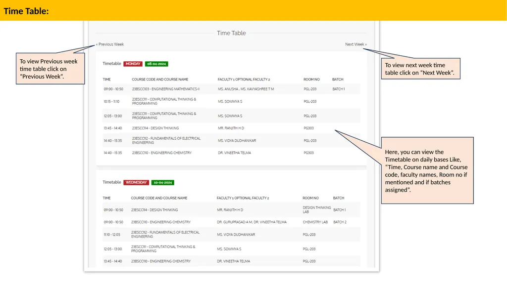 STUDENTS/PARENTS USER MANUAL Select the Instance: - slide 6 of 17
