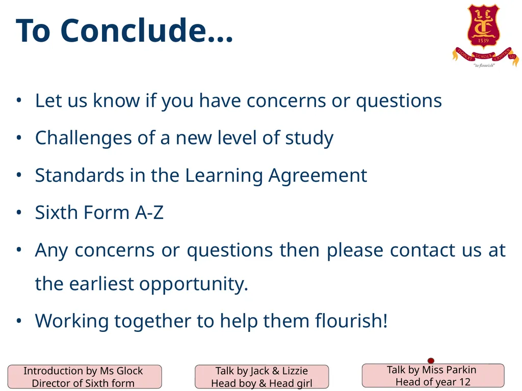 The Crypt School Sixth Form Information/ - slide 32 of 33