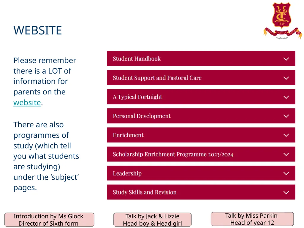 The Crypt School Sixth Form Information/ - slide 5 of 33