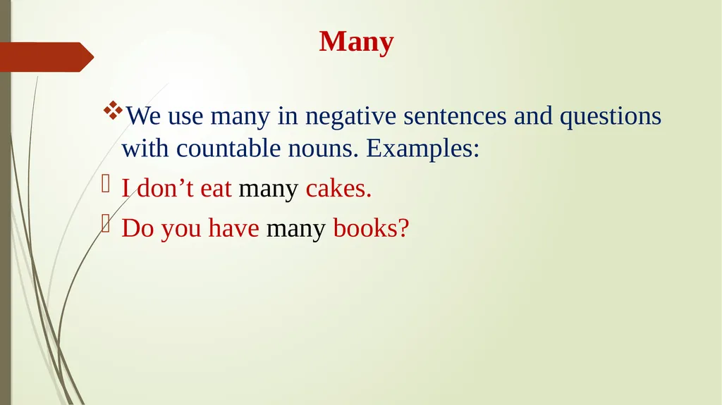 Countable and Non-countable Nouns A countable noun - slide 6 of 10