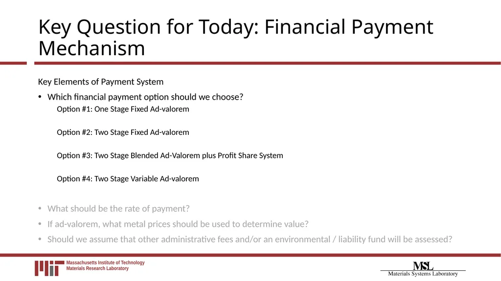 Financial Payment System Modeling for Polymetallic - slide 5 of 40