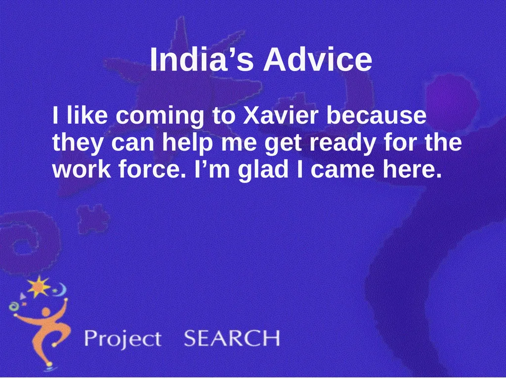 ADVICE Interns were asked, “What advice would you - slide 30 of 36