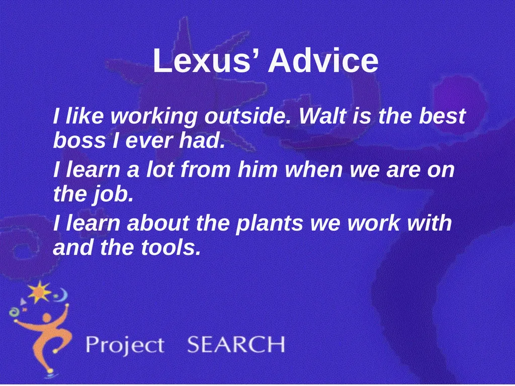 ADVICE Interns were asked, “What advice would you - slide 32 of 36
