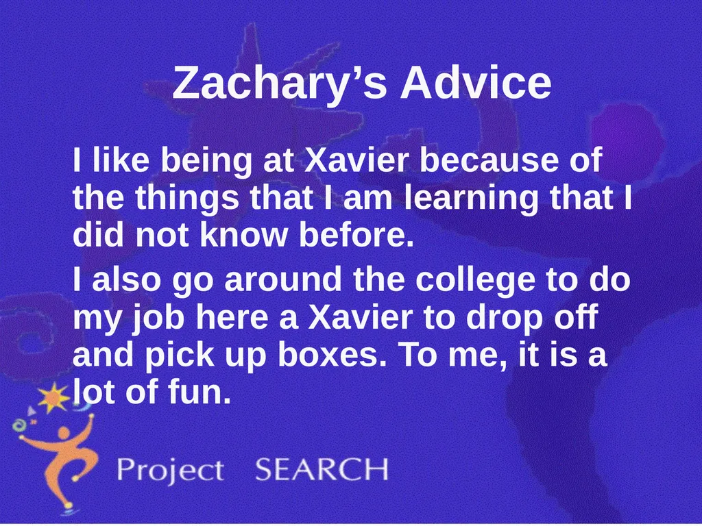 ADVICE Interns were asked, “What advice would you - slide 35 of 36