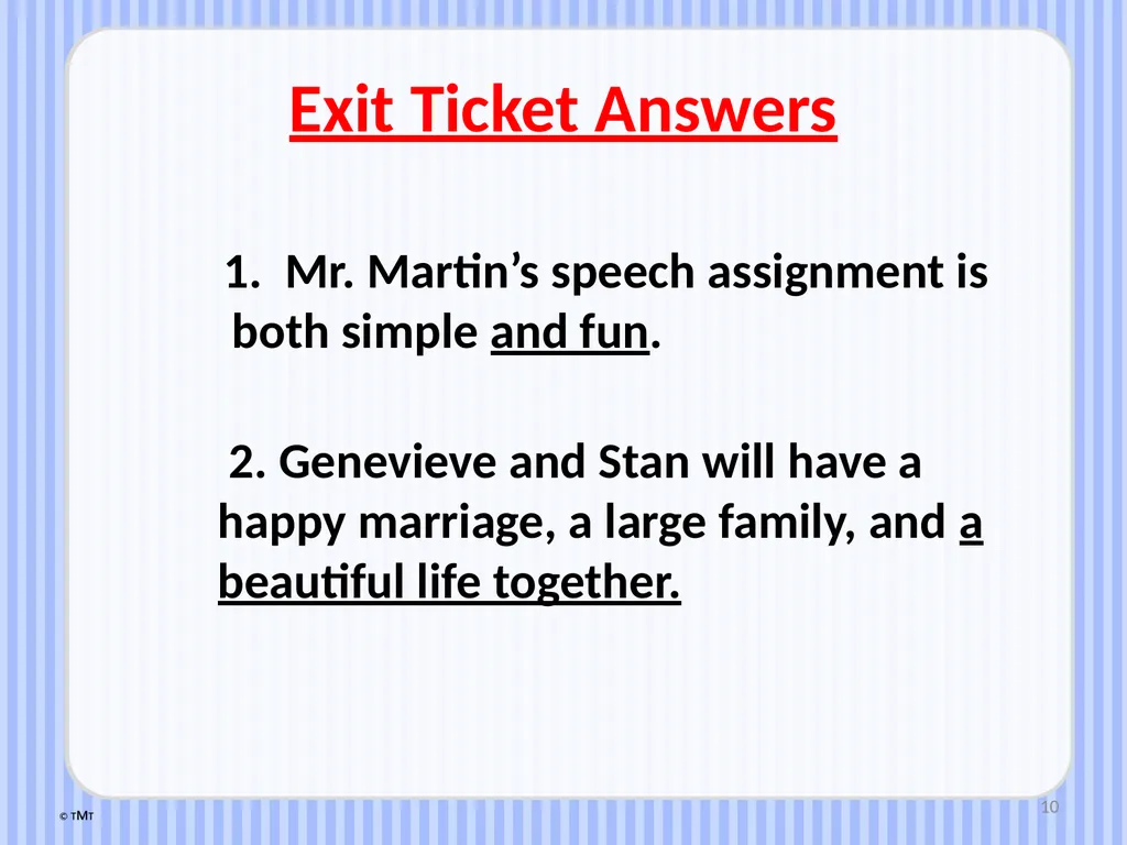 1 Parallel Structure Examples and Non-Examples - slide 10 of 11