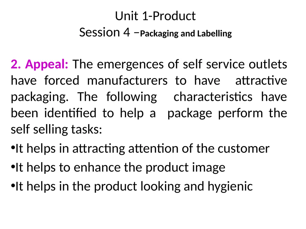 Unit 1-Product Session 3 –Managing Product Life - slide 16 of 21