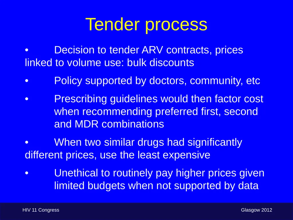 Budget issues driving/affecting treatment choice: - slide 4 of 17