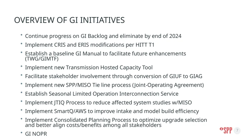 GI Overview RESOURCE ADEQUACY SUBGROUP June 16, - slide 7 of 7