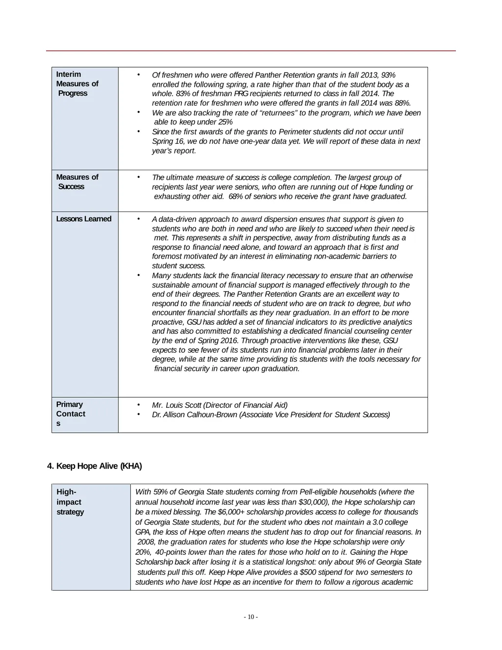 2016 Status Report Georgia State University - slide 10 of 24